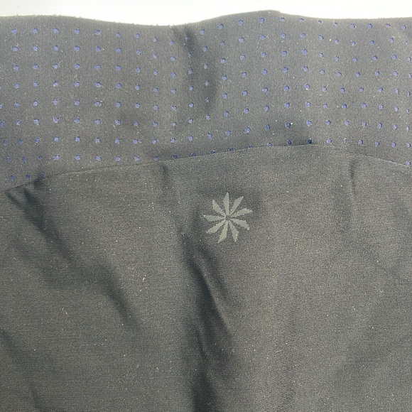 Athleta Black Bikini Bottom with Laser Cut detailing on Hips Size Large - Picture 3 of 11